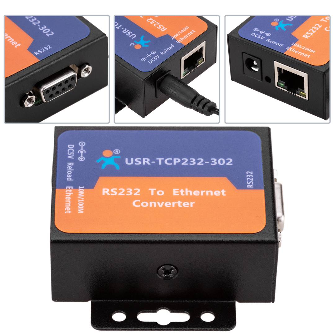 T24 RS232 serial module Ethernet TCP/IP model USR-TCP232-302