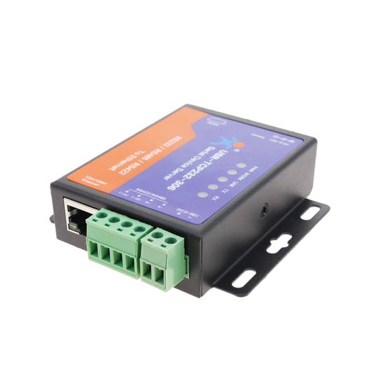 Módulo T24 RS232 RS422 RS485 serie a ethernet TCP/IP con carcasa modelo USR-TCP232-306