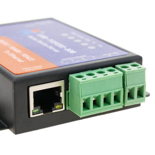 Módulo T24 RS232 RS422 RS485 serie a ethernet TCP/IP con carcasa modelo USR-TCP232-306