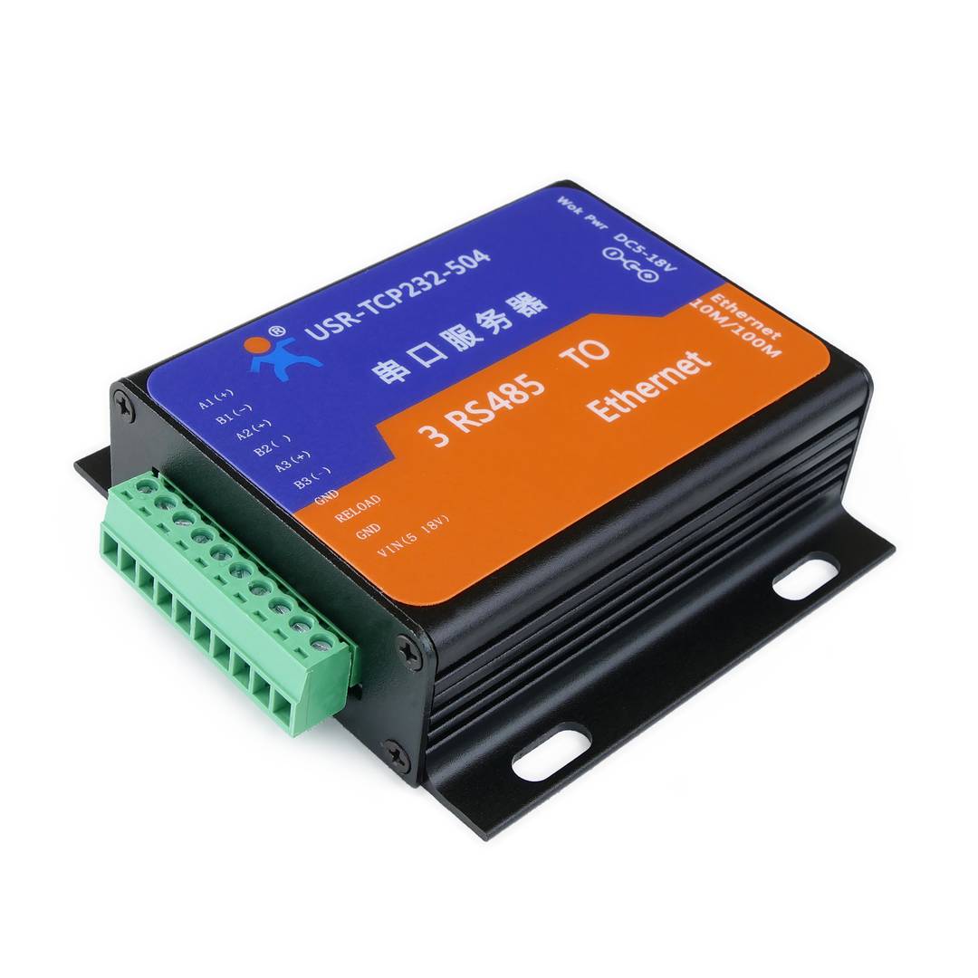 E45 module housing RS485 serial to Ethernet TCP/IP three-port model USR-TCP232-504
