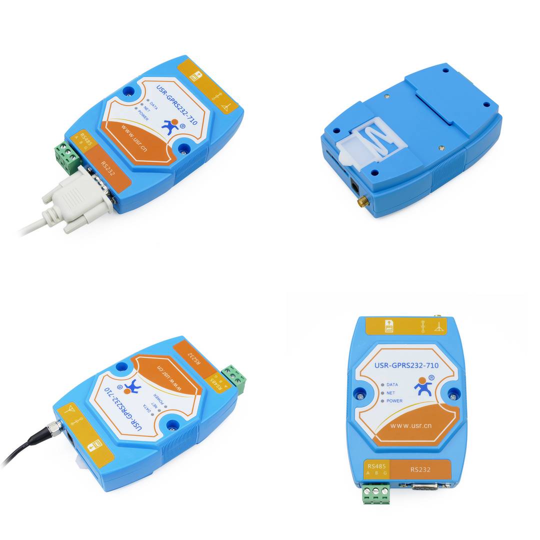 Module de boîtier avec RS485 série RS232 GSM GPRS DTU modèle USR-GPRS232-710