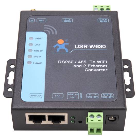 IEEE802.11 Modul 2 x TCP/IP zu RS232 RS485 DB9 Modell USR-W630