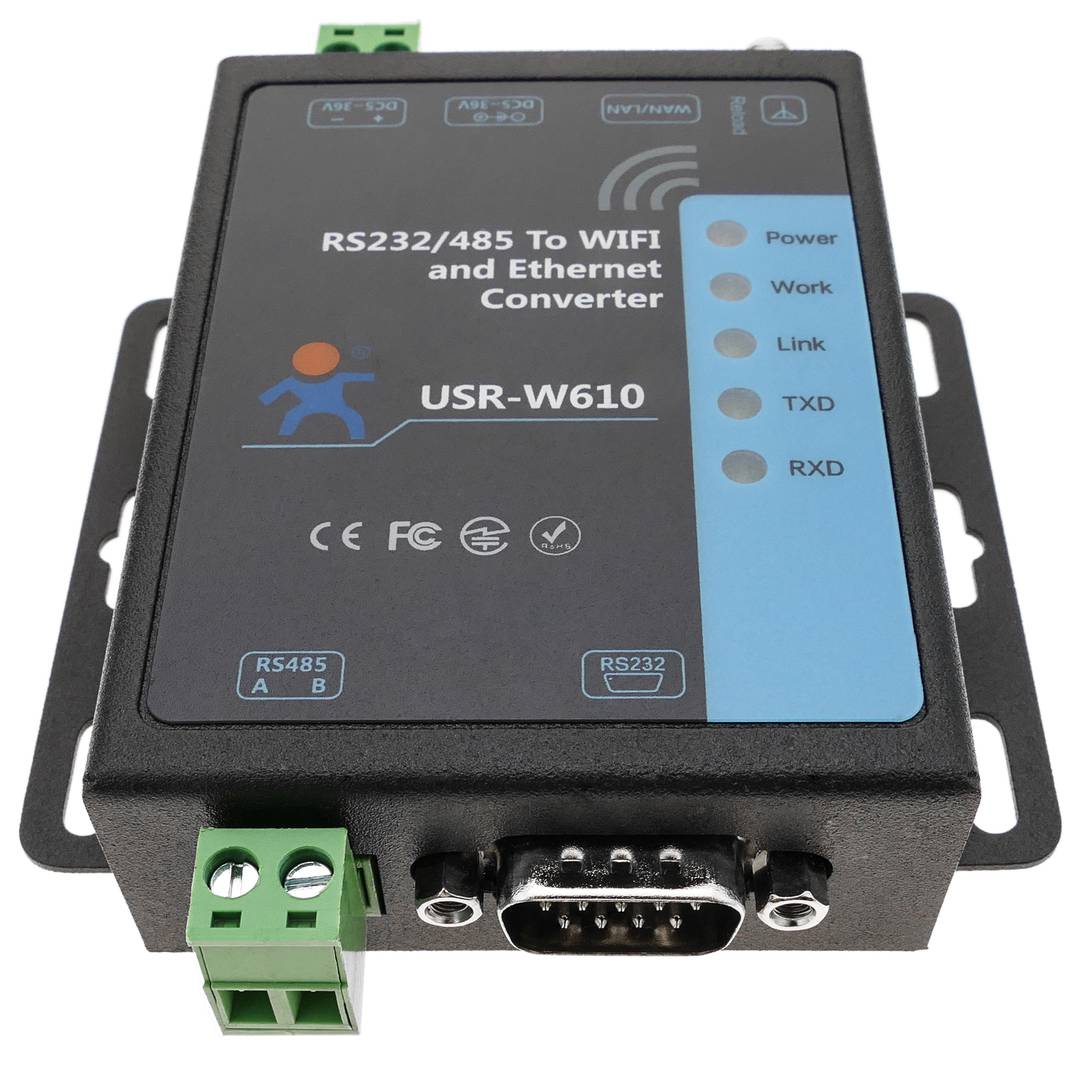 Module IEEE802.11 TCP/IP to RS232 RS485 DB9 Modbus model USR-W610 ...