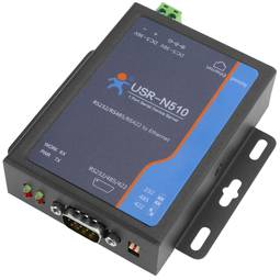 Cortex M4 RS232 RS422 RS485 serieel naar TCP / IP ethernetmodule met behuizingsmodel USR-N510
