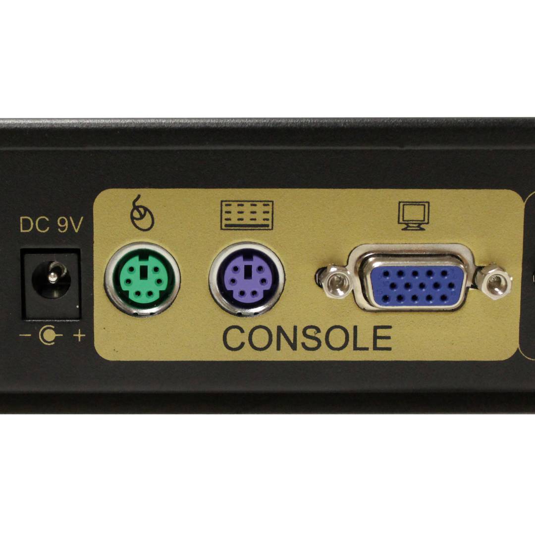Conmutador KVM DYLINK de 4 puertos rack 19