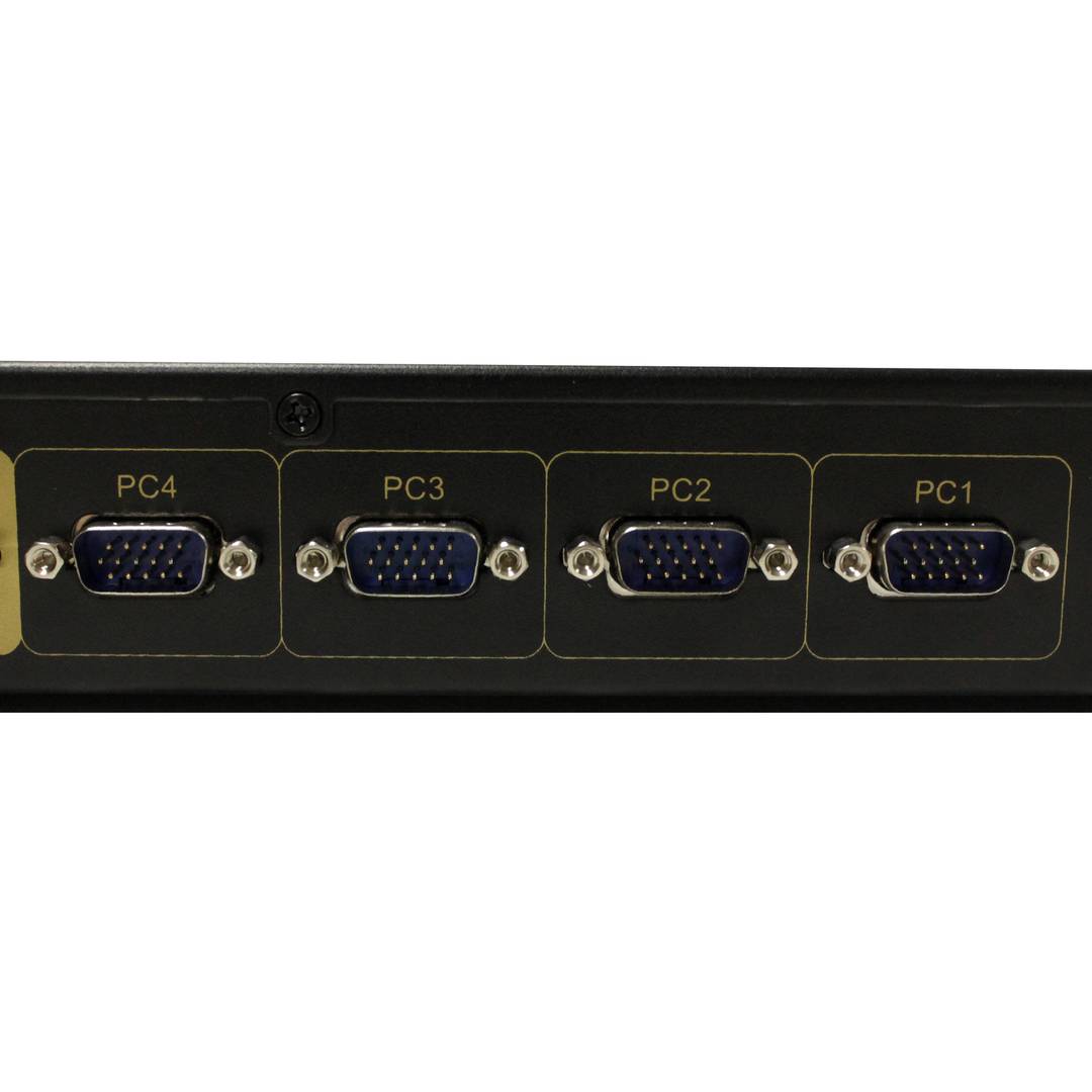 Conmutador KVM DYLINK de 4 puertos rack 19