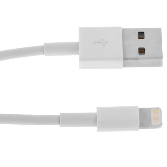 USB-kabel type A male naar male lightning connector 50cm