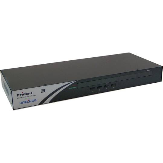 KVM 1U Rack USB Uniclass PS2 premium VGA para 4CPU 1KVM