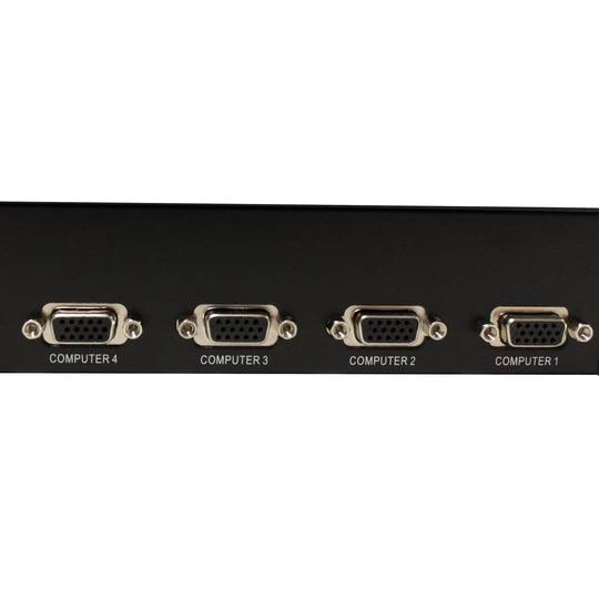 Conmutador KVM Rack 1U Uniclass PS2 USB VGA 1KVM a 8CPU