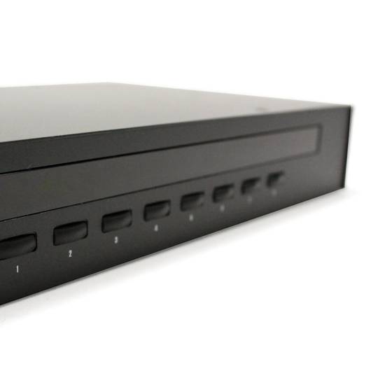 Conmutador KVM Rack 1U Uniclass PS2 USB VGA 1KVM a 8CPU