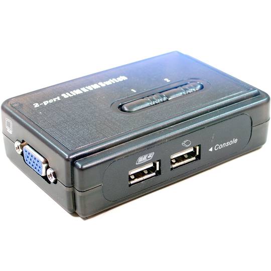 VGA USB KVM Switch Uniclass 1KVM um mini-2CPU