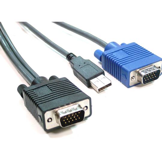 VGA USB KVM Switch Uniclass 1KVM um mini-2CPU