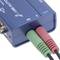 Switch KVM USB VGA ÁUDIO 1KVM para 2CPUs mini