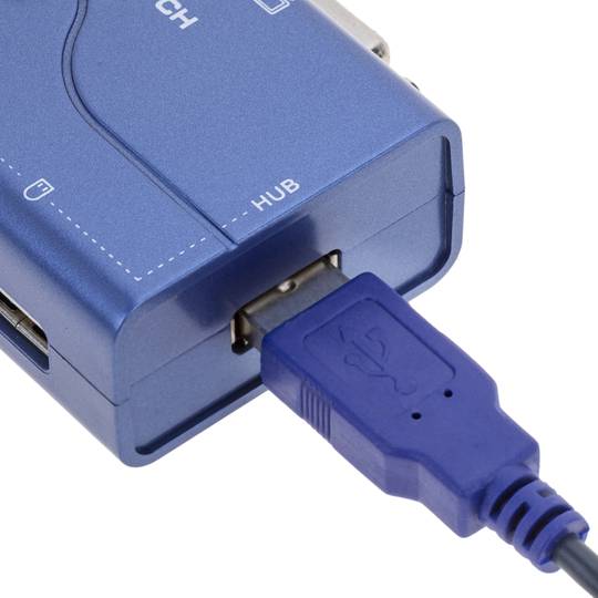 Switch KVM USB VGA ÁUDIO 1KVM para 2CPUs mini
