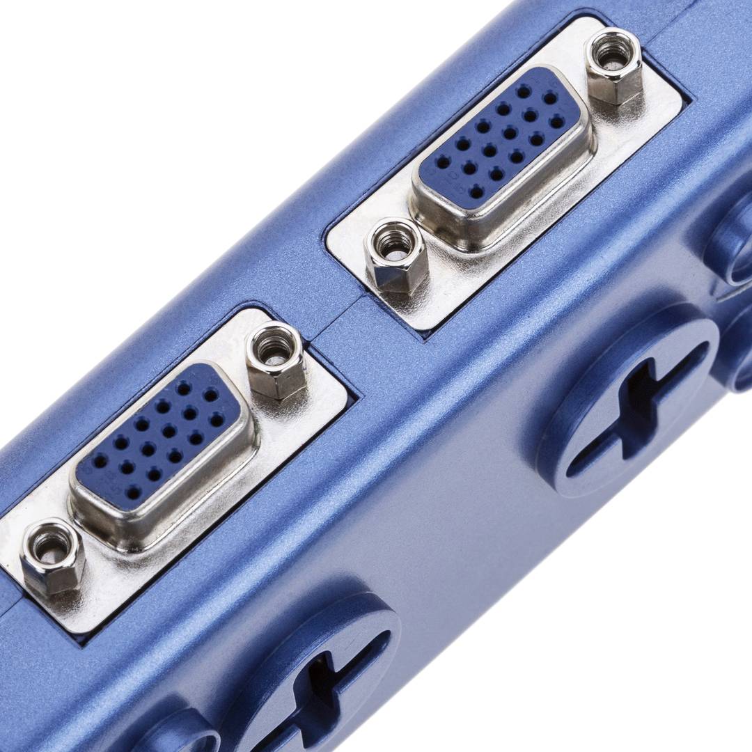 Switch KVM USB VGA ÁUDIO 1KVM para 2CPUs mini