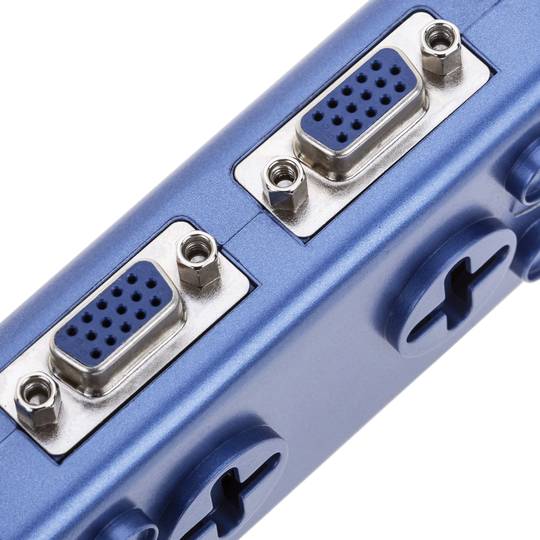Switch KVM USB VGA ÁUDIO 1KVM para 2CPUs mini