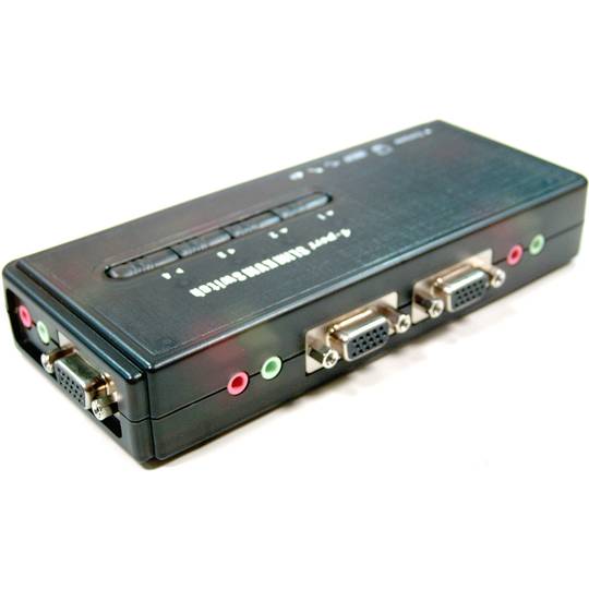 USB KVM Switch VGA AUDIO Uniclass 1KVM un mini 4CPU
