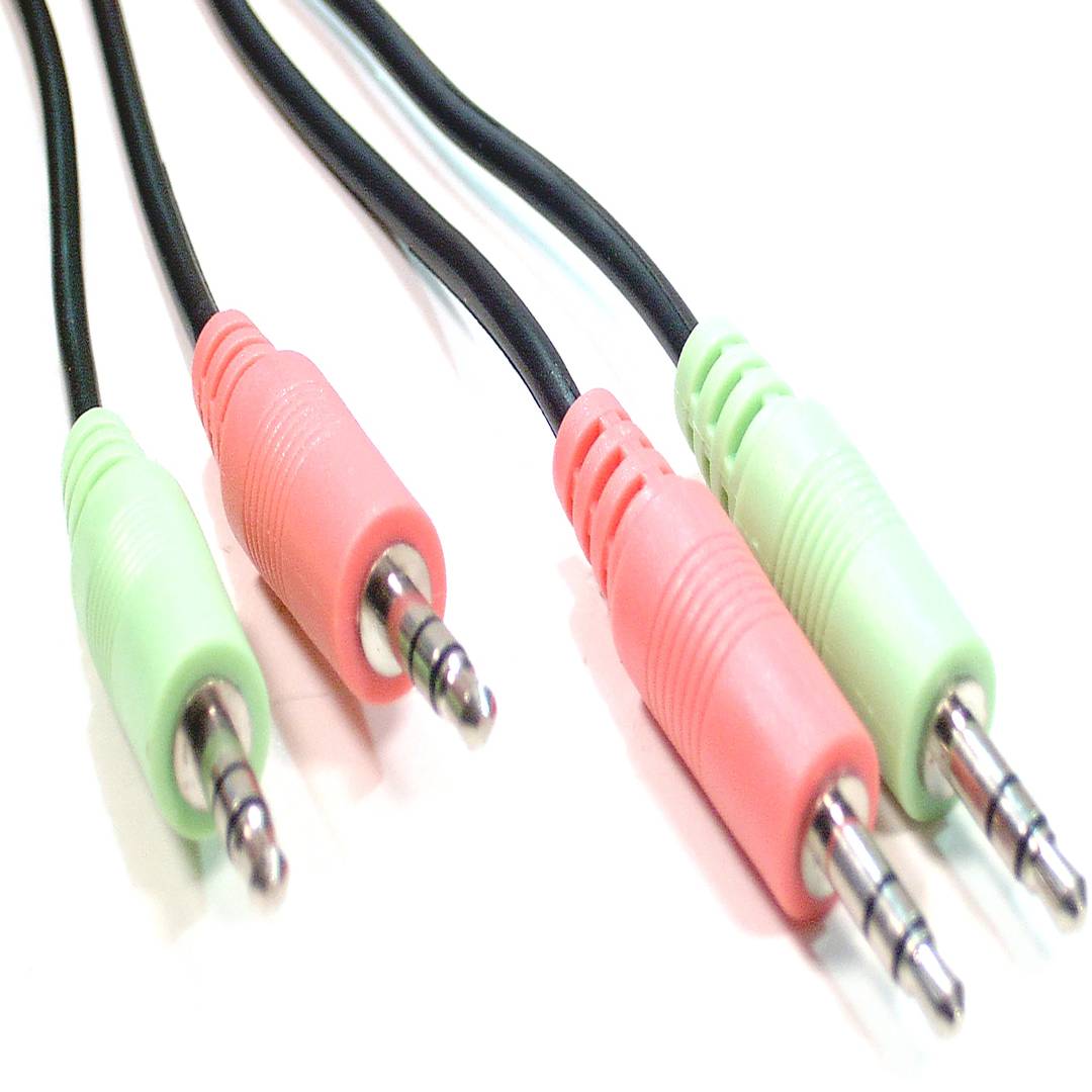 KVM Switch VGA AUDIO USB2 Uniclass 1KVM para 4CPU