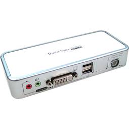 Conmutador KVM Uniclass DVI USB2 AUDIO 1KVM a 2CPU