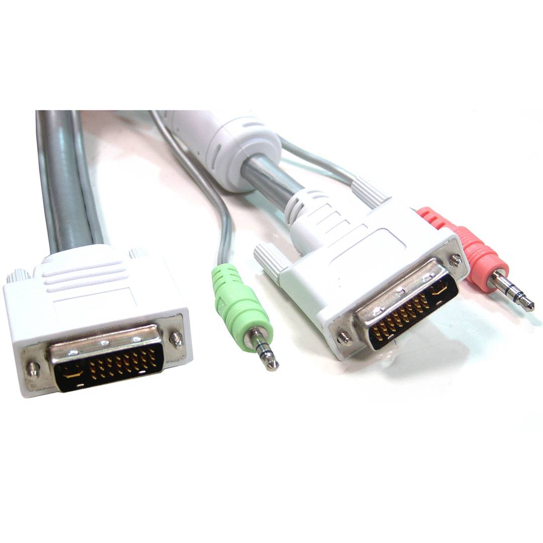 Conmutador KVM Uniclass DVI USB2 AUDIO 1KVM a 2CPU