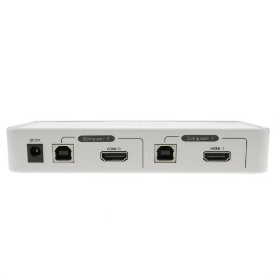Commutador KVM Uniclass HDMI USB2 AUDIO 1KVM a 2CPU