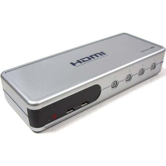 Commutador KVM Uniclass HDMI USB2 AUDIO 1KVM a 4CPU