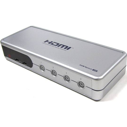 Commutador KVM Uniclass HDMI USB2 AUDIO 1KVM a 4CPU
