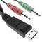 DisplayPort KVM USB2 AUDIO Uniclass 2CPU 1KVM to wired