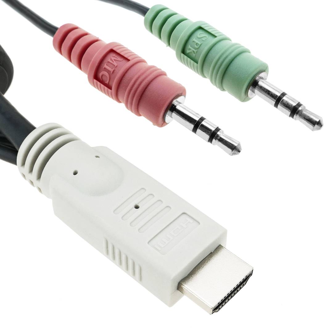 HDMI Switch KVM Uniclass AUDIO câble USB2 1KVM à 2CPU