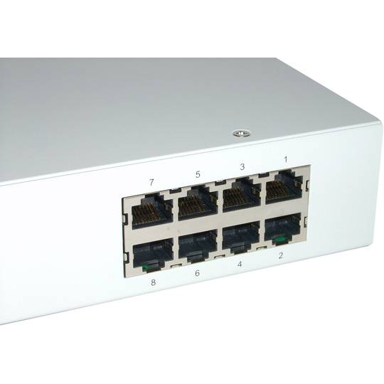 KVM de rack 1U Uniclass Cat.5 2KVM para 8CPU