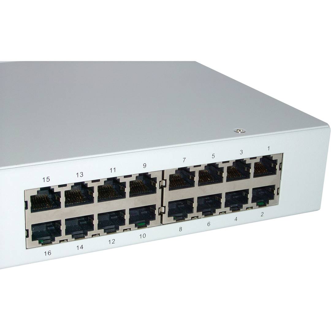 Conmutador KVM sobre Cat.5 de Uniclass Rack 1U 2KVM a 16CPU
