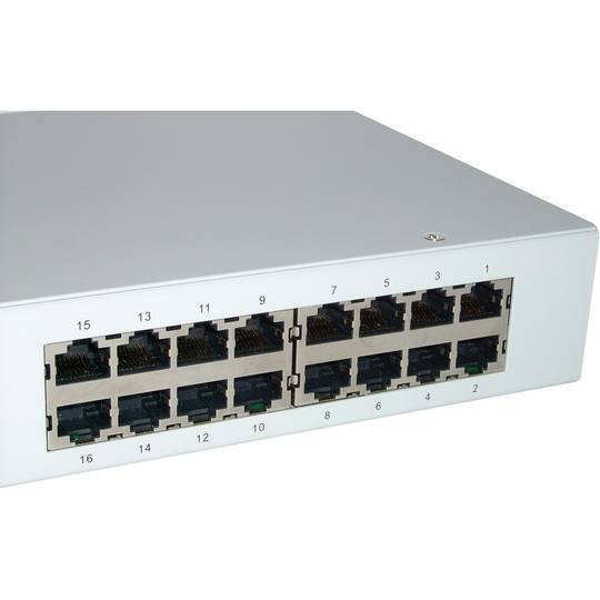 Conmutador KVM sobre Cat.5 de Uniclass Rack 1U 2KVM a 16CPU