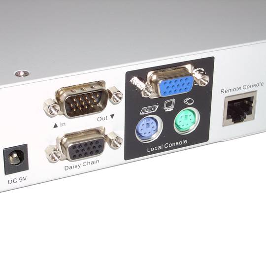 Conmutador KVM sobre Cat.5 de Uniclass Rack 1U 2KVM a 16CPU