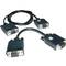 Conmutador KVM sobre Cat.5 de Uniclass Rack 1U 2KVM a 16CPU