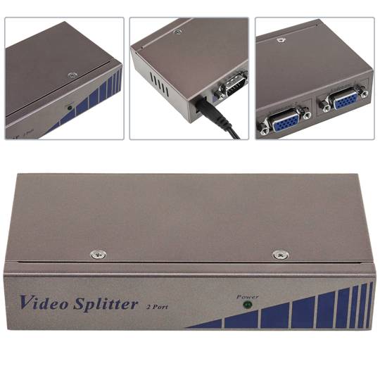 Multiplicador VGA de 350MHz de 2 ports