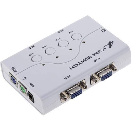 Multiplicador KVM VGA de 1 a 4 puertos