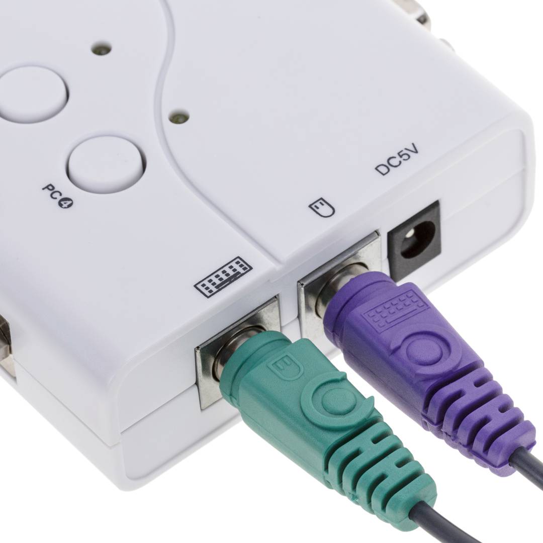 Multiplicador KVM VGA de 1 a 4 puertos