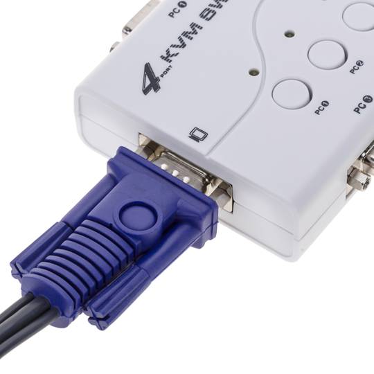 Multiplicador KVM VGA de 1 a 4 puertos