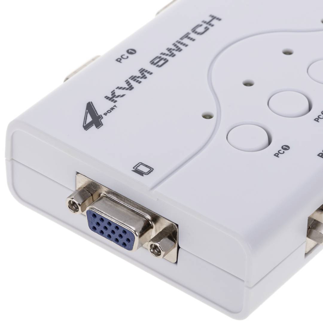 Multiplicador KVM VGA de 1 a 4 puertos
