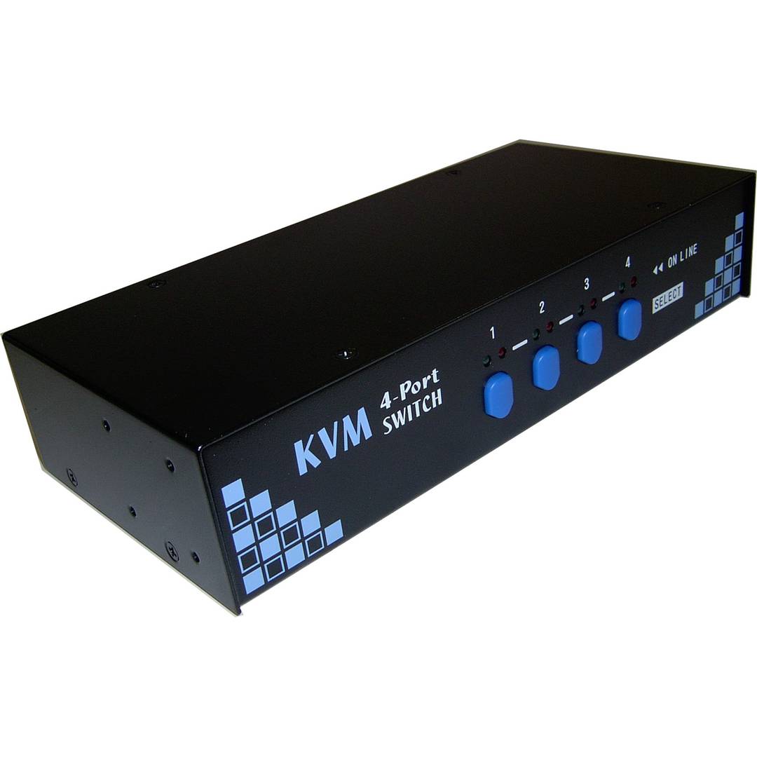 Rack 1U KVM Switch PS2 VGA Uniclass 1KVM à 4CPU