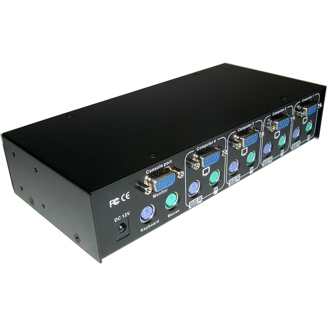 Rack 1U KVM Switch PS2 VGA Uniclass 1KVM à 4CPU