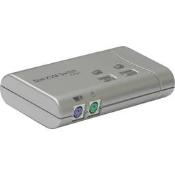 Conmutador KVM Uniclass de PS2 VGA 1KVM a 2CPU Slim