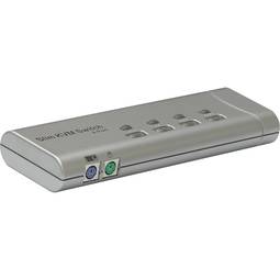 Conmutador KVM Uniclass de PS2 VGA 1KVM a 4CPU Slim