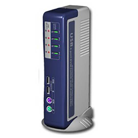 KVM Przełącz Uniclass z USB2 PS2 VGA AUDIO 1KVM na 4CPU