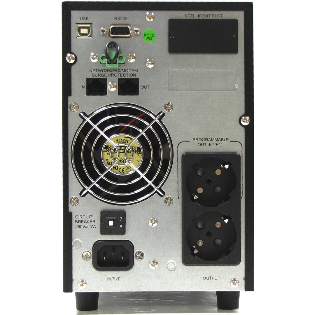 Galleon Online-USV von 1 kVA mit 2 Schuko