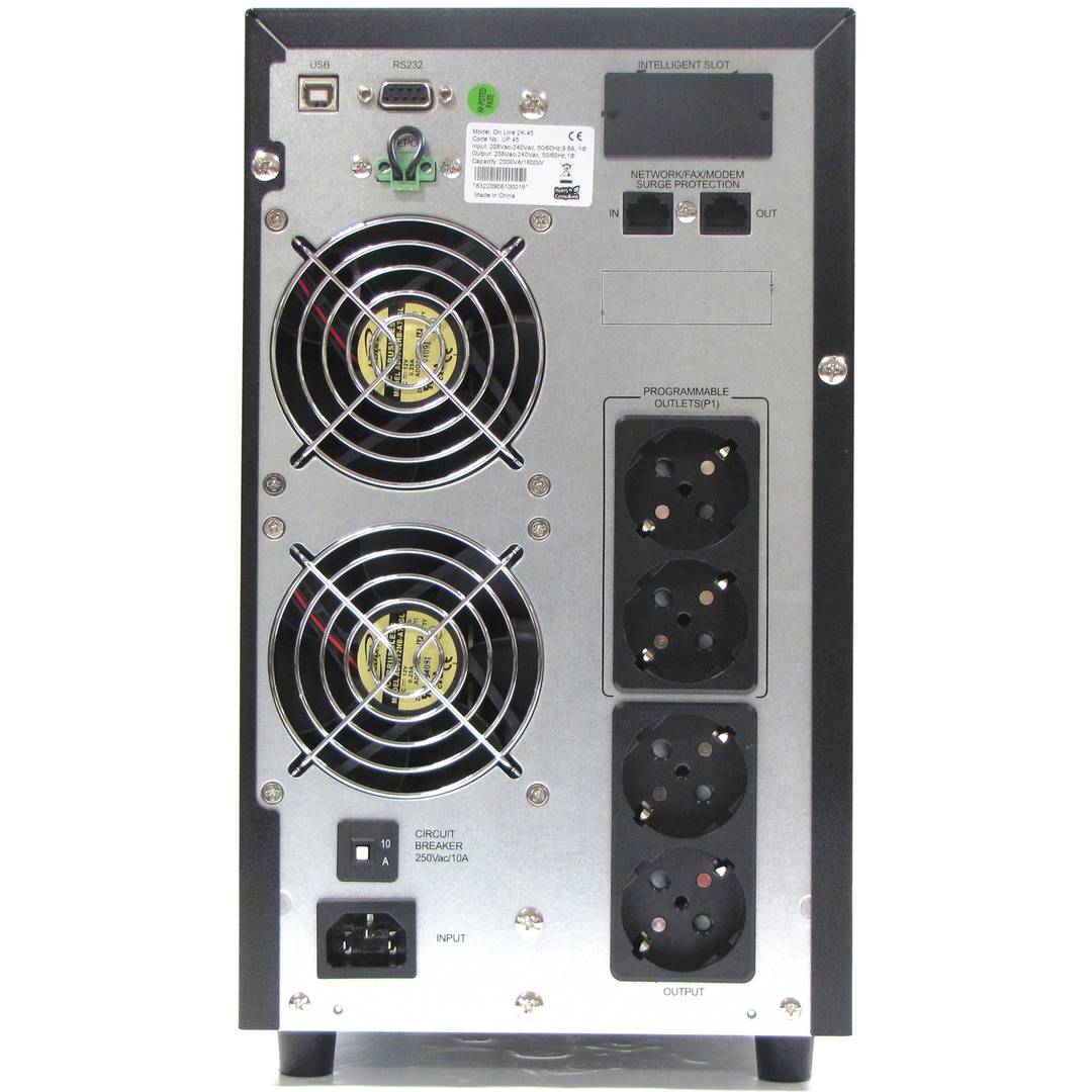 Galleon en ligne UPS 2 KVA avec 4 Schuko