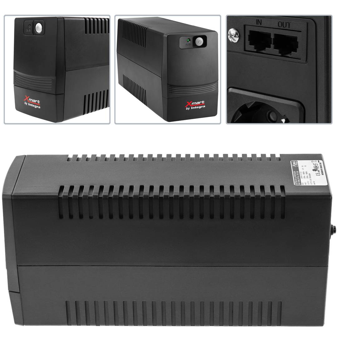 UPS de linha interativa Supra 700VA 360W com 2 schuko