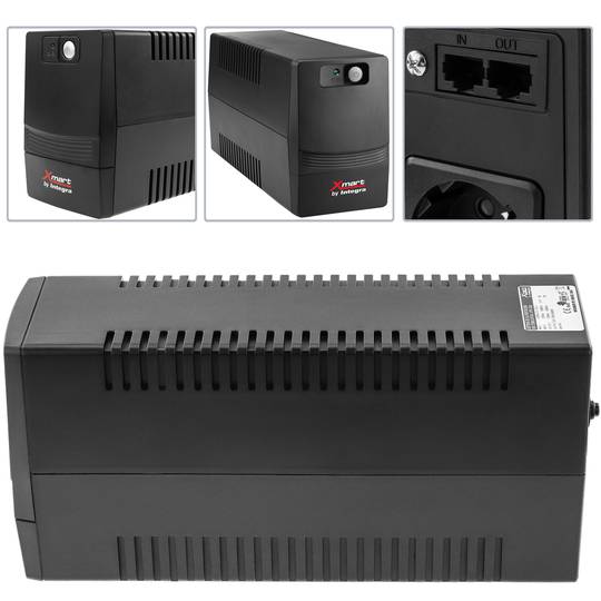 UPS de linha interativa Supra 700VA 360W com 2 schuko