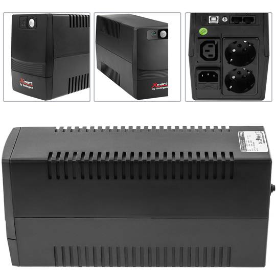 Supra interactive line 900VA 480W with 2 schuko