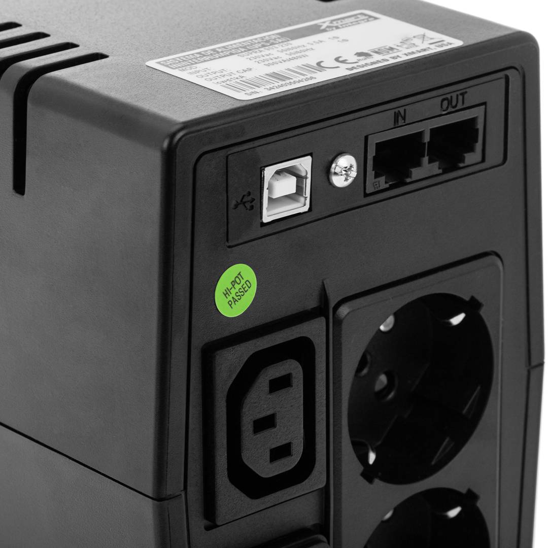 UPS linea interattiva Supra 900VA 480W con 2 schuko